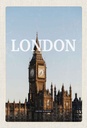 Holzschild 30x20 cm London UK Big Ben glocke Bildmotiv Reisemotiv Abenteuer Reisen