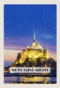 Holzschild 30x20 cm Moint-Saint-Michel France Reiseziel Bildmotiv Reisemotiv Abenteuer Reisen