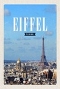 Holzschild 30x20 cm Eiffel Tower Panorama Bild Reiseziel Bildmotiv Reisemotiv Abenteuer Reisen