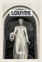 Holzschild 30x20 cm Louvre Museum Reiseziel Tourism Retro Bildmotiv Reisemotiv Abenteuer Reisen