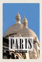 Holzschild 30x20 cm Paris France Architektur Bildmotiv Reisemotiv Abenteuer Reisen