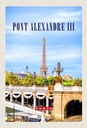 Holzschild 30x20 cm Pont Alexandre III Tourismus Bildmotiv Reisemotiv Abenteuer Reisen