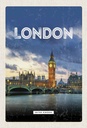 Holzschild 30x20 cm London United Kingdom Bildmotiv Reisemotiv Abenteuer Reisen