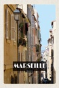 Holzschild 30x20 cm Marseille France Altstadt Bildmotiv Reisemotiv Abenteuer Reisen