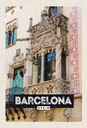 Holzschild 30x20 cm Barcelona Spain Architektur Tourismus Bildmotiv Reisemotiv Abenteuer Reisen