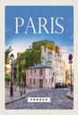 Holzschild 30x20 cm Paris France Architektur Bildmotiv Reisemotiv Abenteuer Reisen