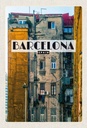 Holzschild 30x20 cm Barcelona Spain alte Häuser Bildmotiv Reisemotiv Abenteuer Reisen