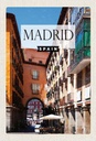 Holzschild 30x20 cm Madrid Spain Mittelalter Architektur Bildmotiv Reisemotiv Abenteuer Reisen