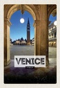 Holzschild 30x20 cm Venice Italien Nacht Architektur Bildmotiv Reisemotiv Abenteuer Reisen
