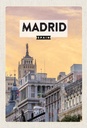 Holzschild 30x20 cm Madrid Spanien kurz Trip Bildmotiv Reisemotiv Abenteuer Reisen