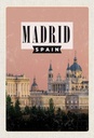 Holzschild 30x20 cm Madrid Catedral de la Almudena Bildmotiv Reisemotiv Abenteuer Reisen