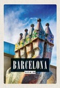 Holzschild 30x20 cm Barcelona Spanien Park Guell Bildmotiv Reisemotiv Abenteuer Reisen