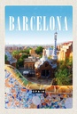 Holzschild 30x20 cm Barcelona Spanien La Pedrera Bildmotiv Reisemotiv Abenteuer Reisen