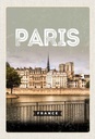 Holzschild 30x20 cm Paris Frankreich Architektur