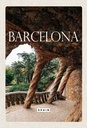 Holzschild 30x20 cm Barcelona Spanien Natur Park Bildmotiv Reisemotiv Abenteuer Reisen