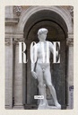 Holzschild 30x20 cm Rom Italien Statue Reiseziel Bildmotiv Reisemotiv Abenteuer Reisen