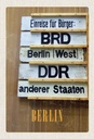 Holzschild 30x20 cm Berlin DE BRD DDR West Bild Bildmotiv Reisemotiv Abenteuer Reisen