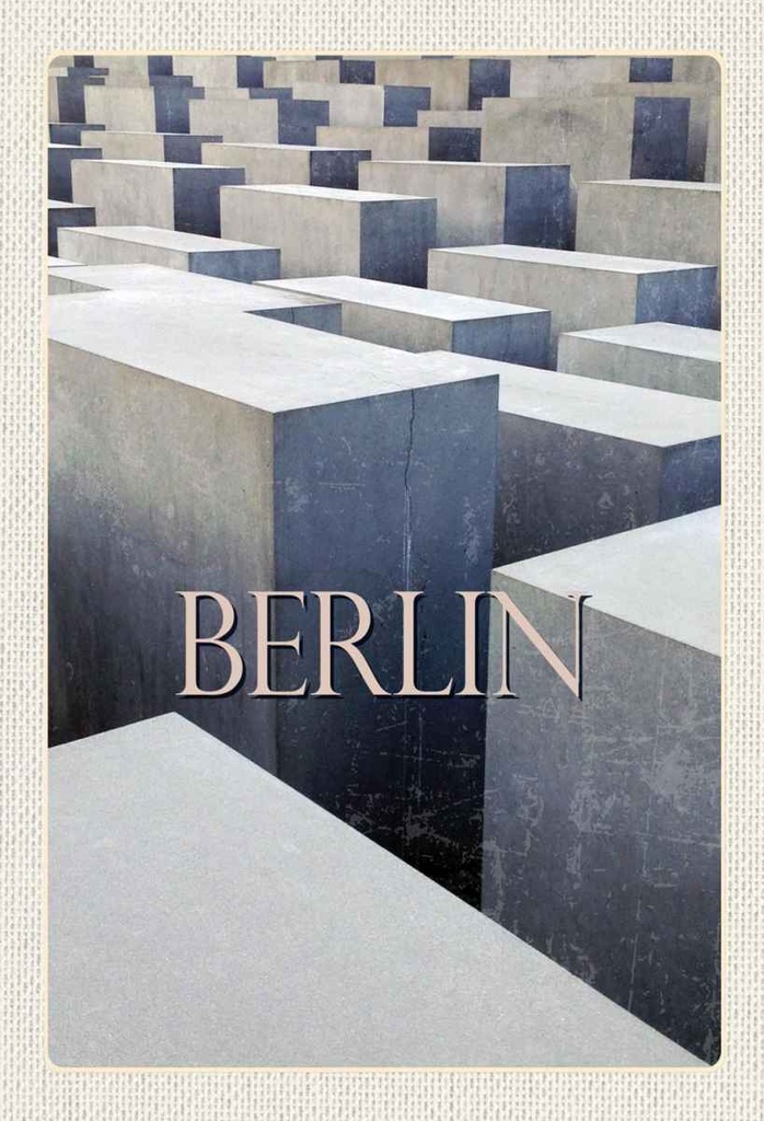 Holzschild 30x20 cm Berlin Deutschland Antik Trip Bildmotiv Reisemotiv Abenteuer Reisen