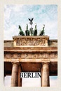 Holzschild 30x20 cm Berlin Deutschland Brandenburger Tor Bildmotiv Reisemotiv Abenteuer Reisen