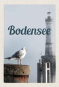 Holzschild 30x20 cm Bodensee Deutschland Leuchtturm Bildmotiv Reisemotiv Abenteuer Reisen