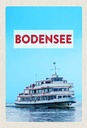 Holzschild 30x20 cm Bodensee Deutschland Schiff auf See Bildmotiv Reisemotiv Abenteuer Reisen