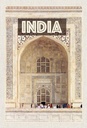 Holzschild 30x20 cm Indien Moschee Eingang Islam Menschen Bildmotiv Reisemotiv Abenteuer Reisen