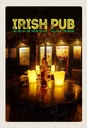 Holzschild 30x20 cm Irland Irisches Pub Wein Bildmotiv Reisemotiv Abenteuer Reisen