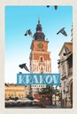 Holzschild 30x20 cm Krakow Polen Riese Europa Gemälde Bildmotiv Reisemotiv Abenteuer Reisen