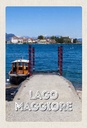 Holzschild 30x20 cm Lago Maggiore Luxus Insel Meer Bildmotiv Reisemotiv Abenteuer Reisen