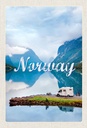 Holzschild 30x20 cm Norwegen Camping Meer Natur Bildmotiv Reisemotiv Abenteuer Reisen