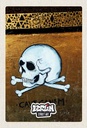 Holzschild 30x20 cm Berlin Graffiti Totenkopf Street Art Bildmotiv Reisemotiv Abenteuer Reisen