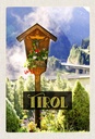 Holzschild 30x20 cm Tirol Österreich Jesud Christus Natur Bildmotiv Reisemotiv Abenteuer Reisen