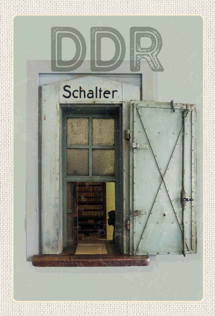 Holzschild 30x20 cm Berlin Deutschland DDR Diktatur Bildmotiv Reisemotiv Abenteuer Reisen