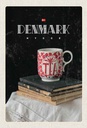 Holzschild 30x20 cm Dänemark Teetasse Bildmotiv Reisemotiv Abenteuer Reisen