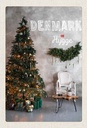 Holzschild 30x20 cm Dänemark Weihnachtsbaum Bildmotiv Reisemotiv Abenteuer Reisen