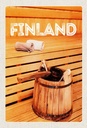 Holzschild 30x20 cm Dänemark Sauna Erholung Saunazubehör Bildmotiv Reisemotiv Abenteuer Reisen