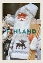 Holzschild 30x20 cm Finnland Weihnachtsmann Bildmotiv Reisemotiv Abenteuer Reisen