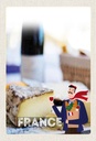 Holzschild 30x20 cm Frenkreich Schimmelkäse Croissant