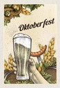 Holzschild 30x20 cm München Oktoberfest Brezel Bier Wurst