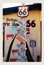 Holzschild 30x20 cm USA Amerika US Highway Route 66 Bildmotiv Reisemotiv Abenteuer Reisen