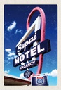 Holzschild 30x20 cm Amerika USA Route 66 Supai Motel Bildmotiv Reisemotiv