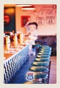 Holzschild 30x20 cm Amerika USA Route 66 Restaurant Cafe Bildmotiv Reisemotiv