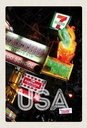 Holzschild 30x20 cm Amerika Tattoo Restaurant Diner 90er Bildmotiv Reisemotiv USA