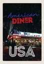 Holzschild 30x20 cm USA Diner Restaurant Lunch Dinner Bildmotiv Reisemotiv Abenteuer Reisen