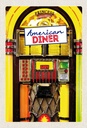 Holzschild 30x20 cm Amerika USA Musikbox Diner tanzen Bildmotiv Reisemotiv
