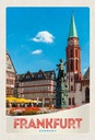Holzschild 30x20 cm Frankfurt Deutschland Altstadt Bildmotiv Reisemotiv Abenteuer Reisen