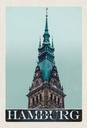 Holzschild 30x20 cm Hamburg Deutschland Kirche Architektur Bildmotiv Reisemotiv Abenteuer Reisen