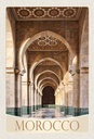 Holzschild 30x20 cm Marokko Afrika Medina Moschee Flur Bildmotiv Reisemotiv Abenteuer Reisen