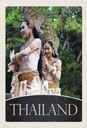 Holzschild 30x20 cm Thailand Tropen Natur Frau Religion Bildmotiv Reisemotiv Abenteuer Reisen