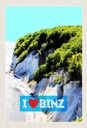 Holzschild 30x20 cm Binz Deutschland Natur Strand Wälder Bildmotiv Reisemotiv Abenteuer Reisen
